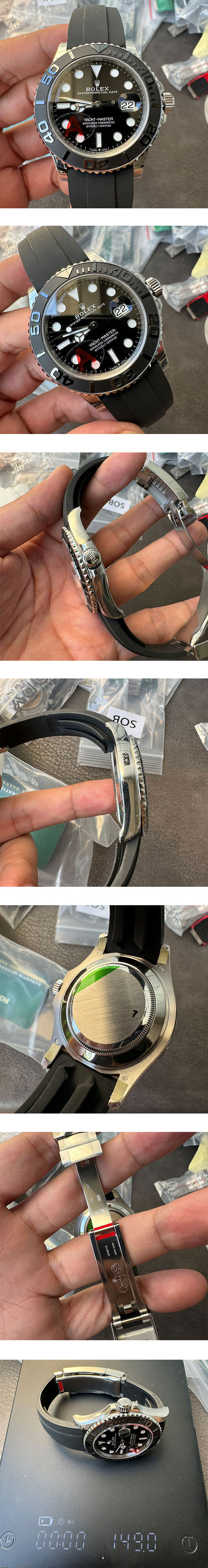 【VS工場出品 加重版】M226659-0002 ヨットマスター 42mm ブラック文字盤 ロレックスコピー